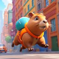 水豚赛跑者(Capybara Runner 3D)