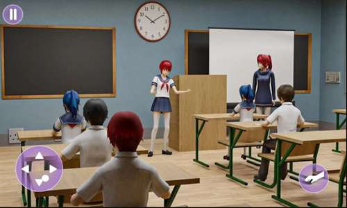 动漫女孩虚拟学校生活1