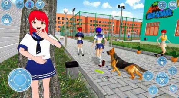 动漫高中女生3D模拟3
