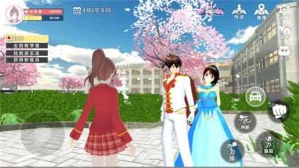 樱花校园高中姐姐：白色旗袍衣服1
