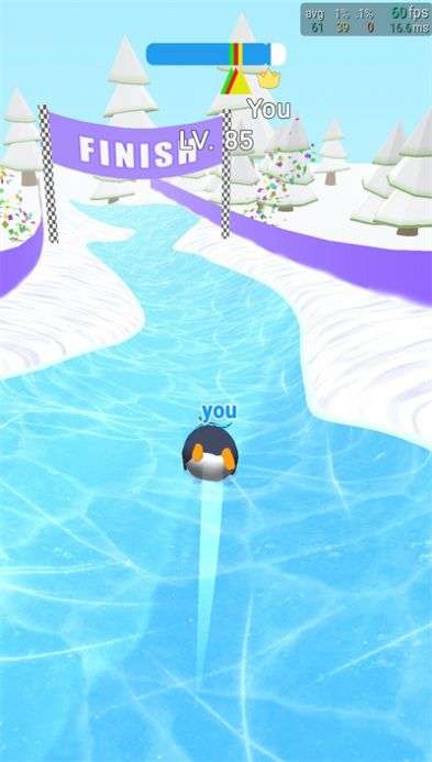 企鹅雪地赛1